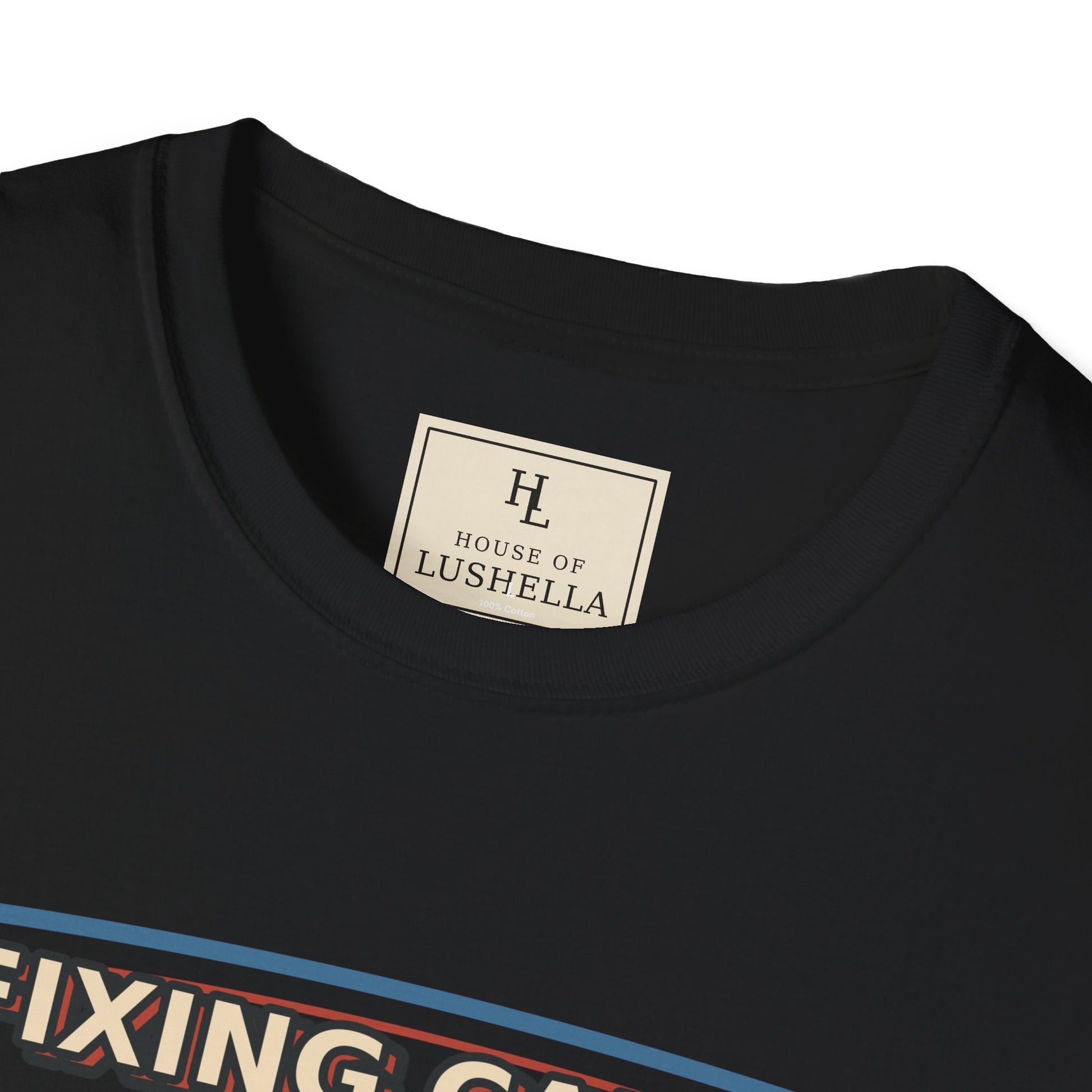 Fixing Cars Dodging Drama Mechanic Shirt product mockup, view 9