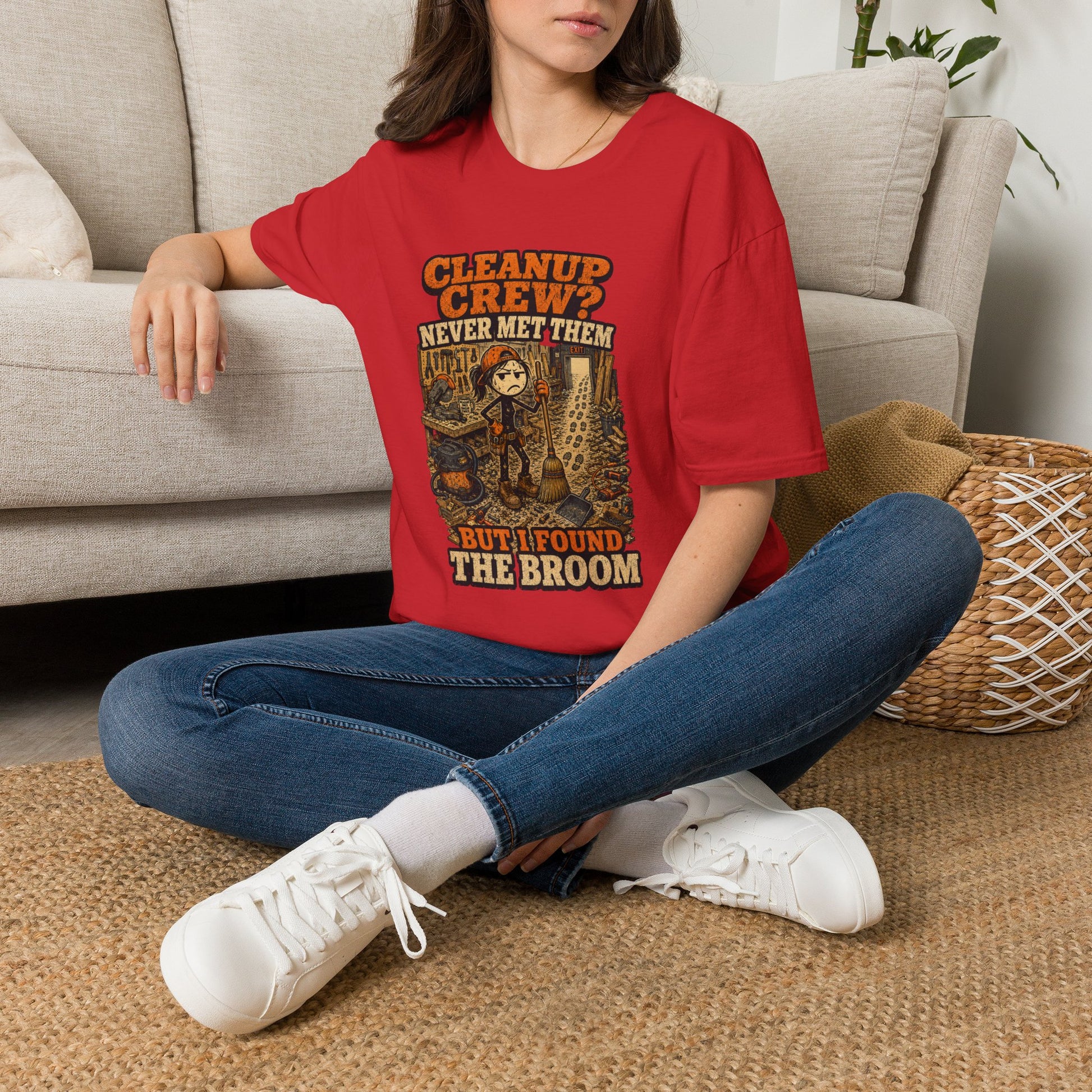 Cleanup Crew Never Met Them Work Humor Shirt product mockup 45 — House of Lushella