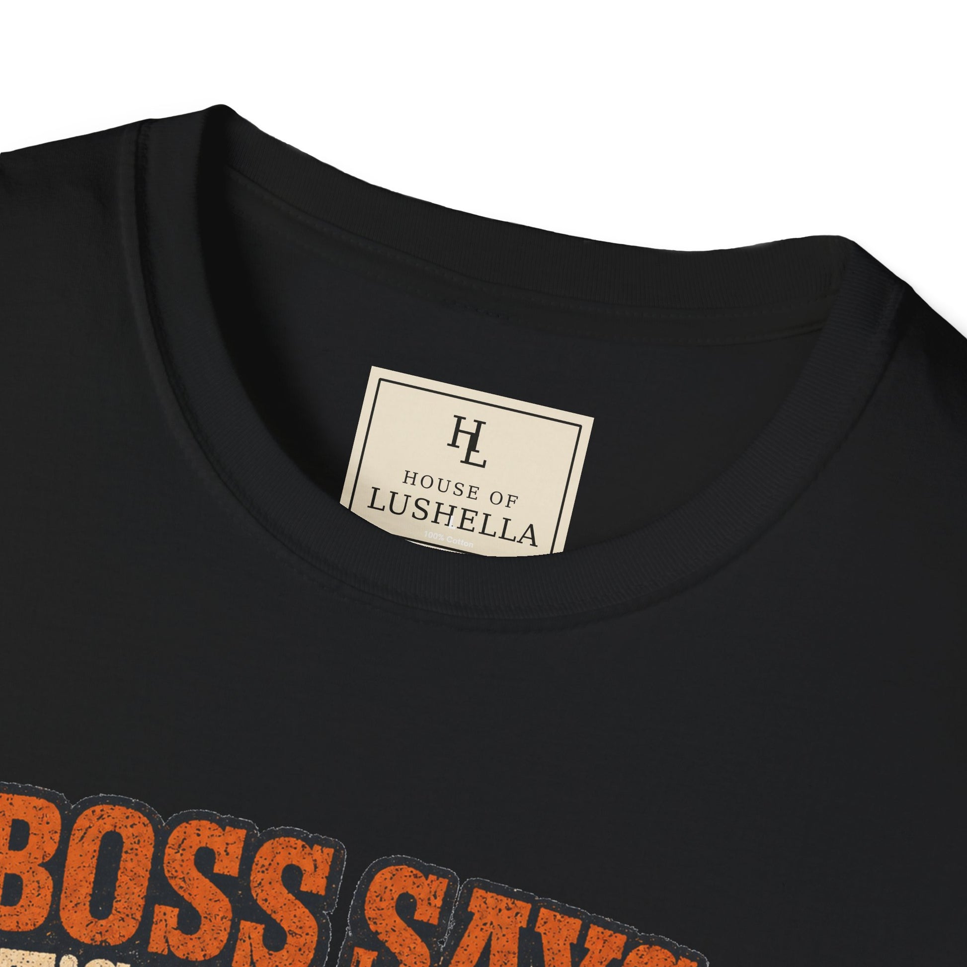 Boss Says It’s Dry Enough Heavy Equipment Shirt product mockup, view 7 — House of Lushella