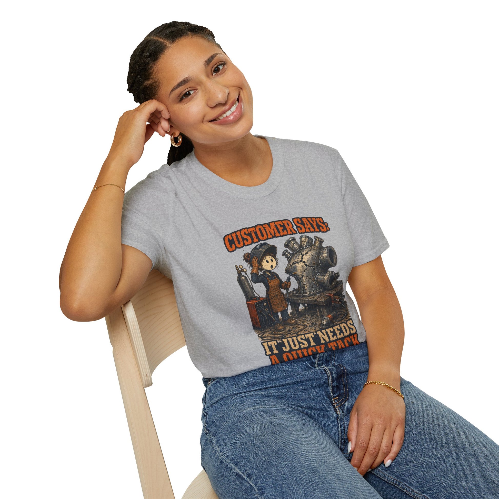 It Just Needs a Quick Tack Welder Shirt product mockup, view 18 — House of Lushella