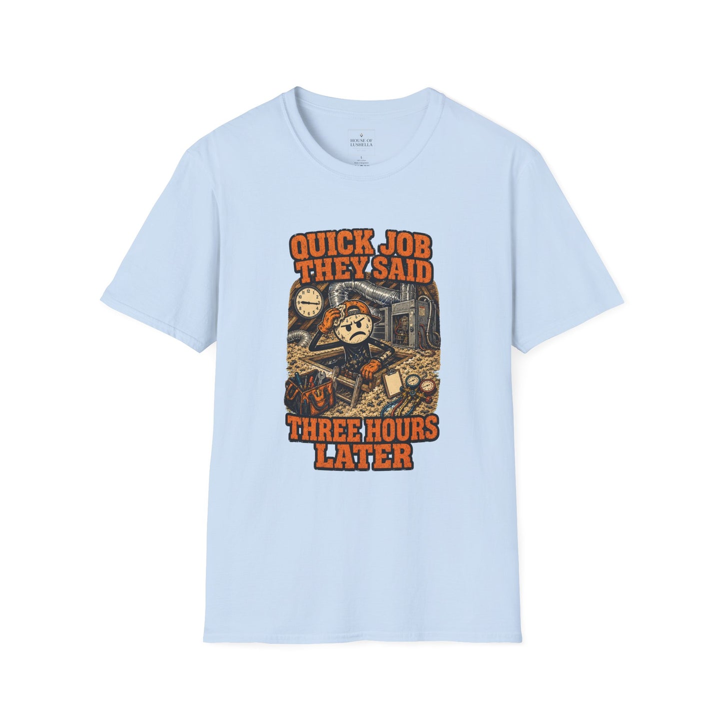 Quick Job They Said Three Hours Later Mechanic Shirt product mockup 36 — House of Lushella