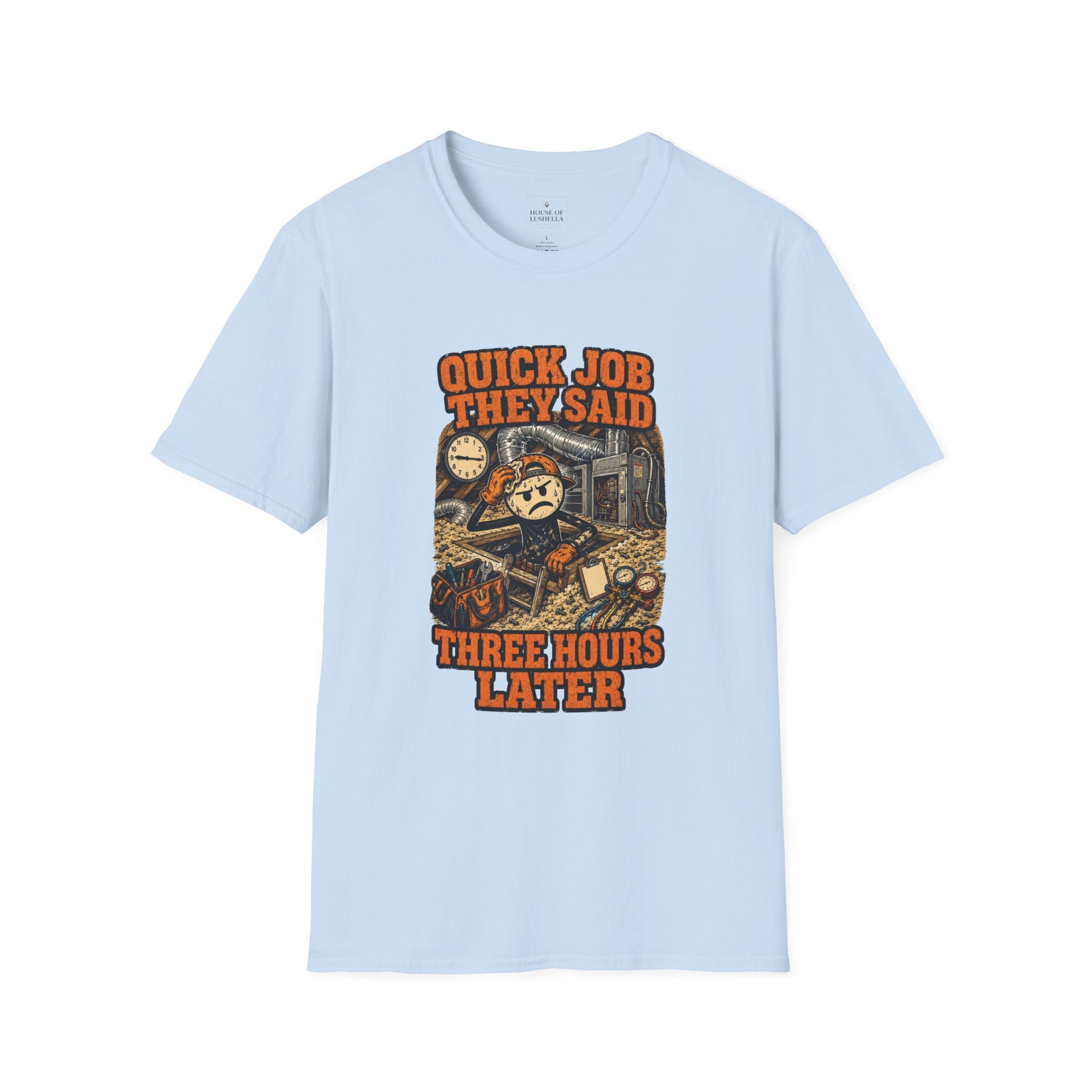 Quick Job They Said Three Hours Later Mechanic Shirt product mockup 36 — House of Lushella