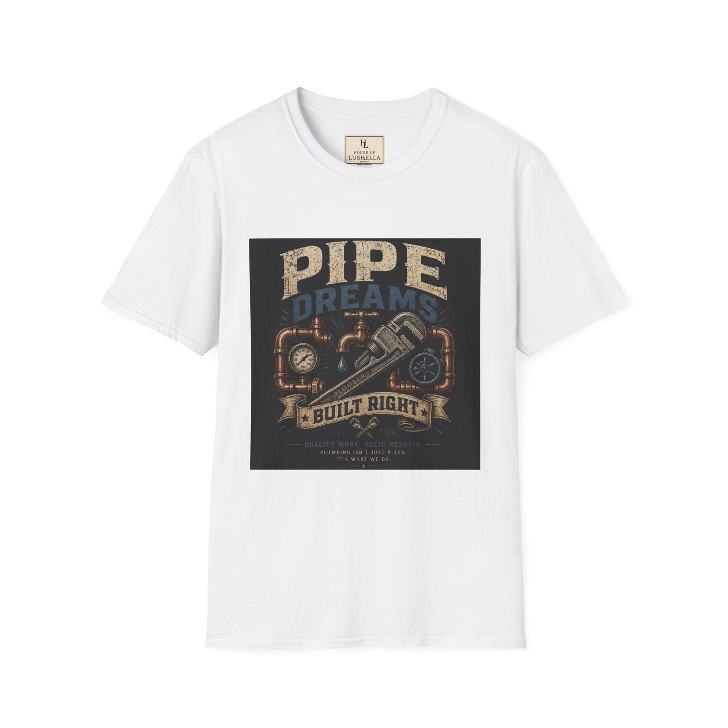 Pipe Dreams Plumber Shirt product mockup, view 1