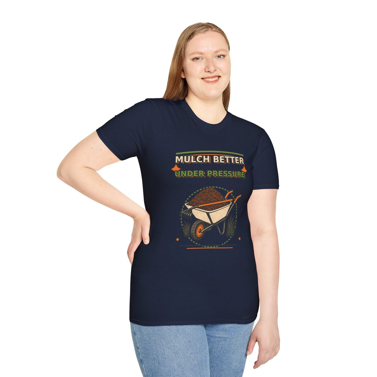 Mulch Better Under Pressure Landscaper Shirt product mockup, view 20