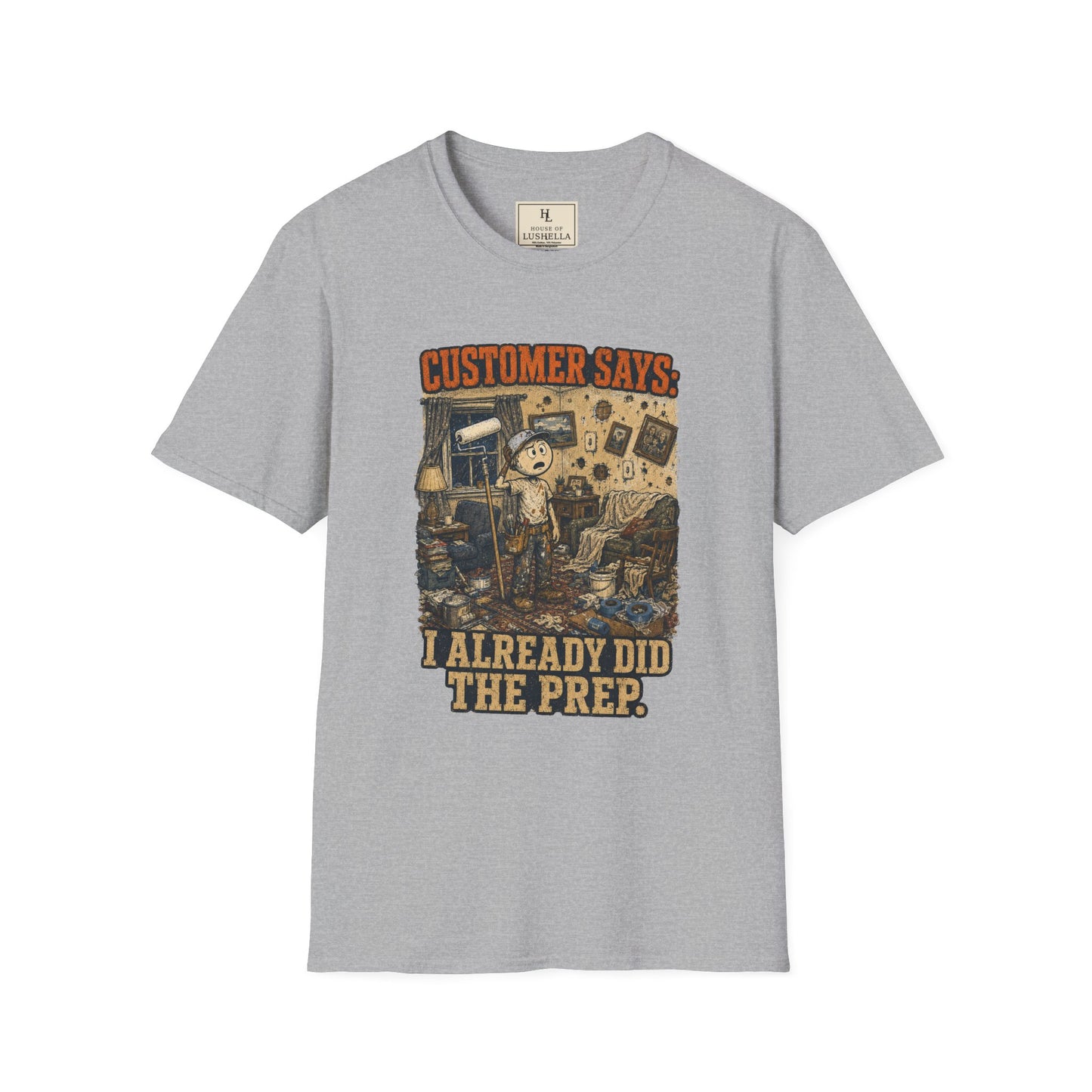 Customer Already Did the Prep Painter Shirt on a Sport Grey T-shirt — House of Lushella