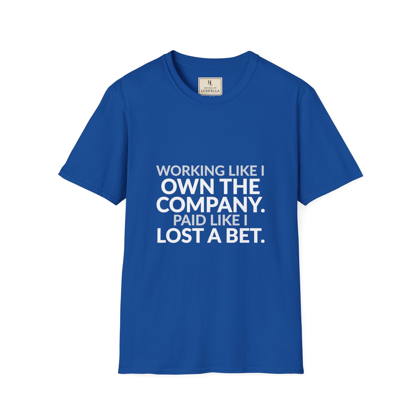 Working Like I Own the Company Work Humor Shirt product mockup, view 4
