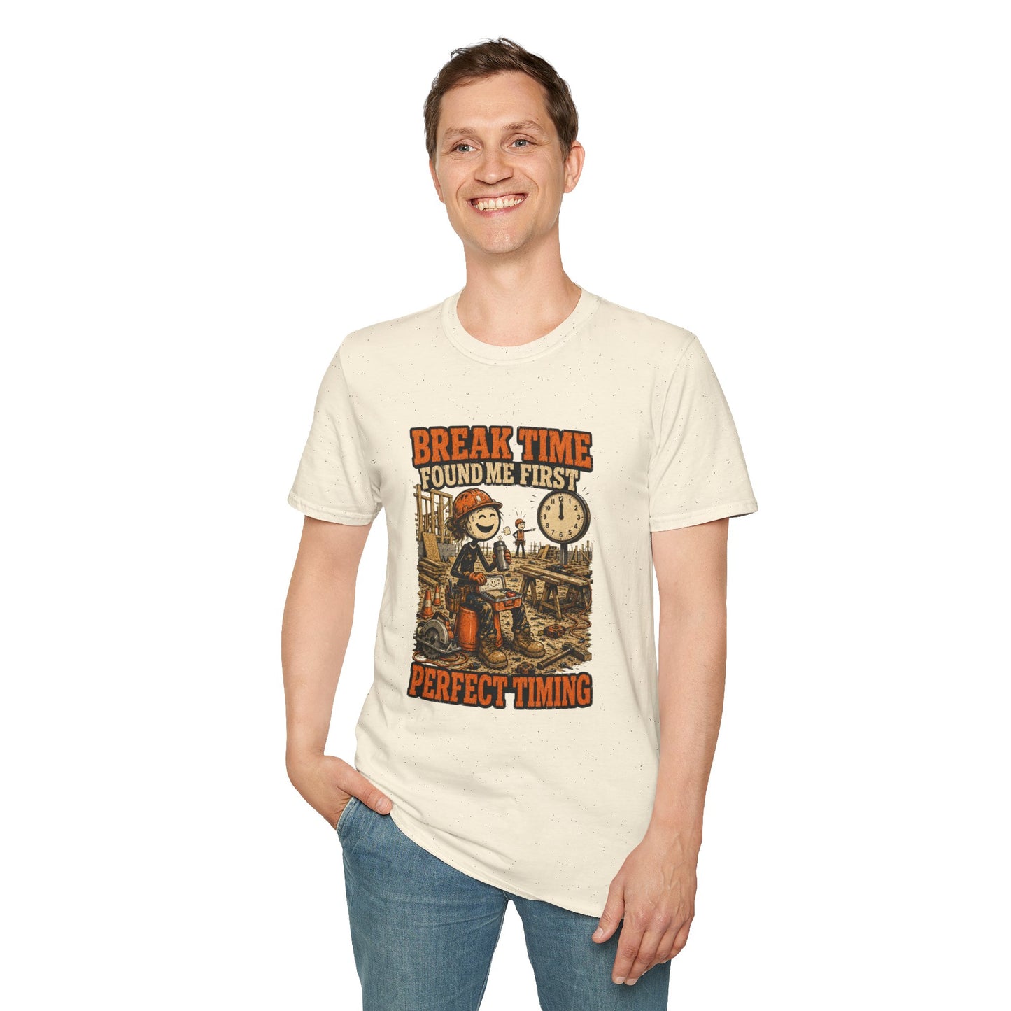Break Time Found Me First Work Humor Shirt product mockup 23 — House of Lushella