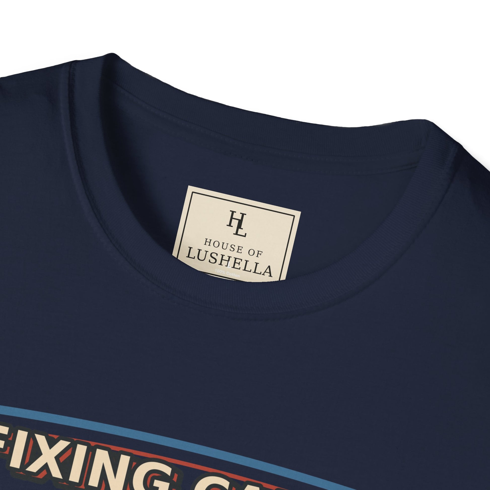Fixing Cars Dodging Drama Mechanic Shirt product mockup, view 17