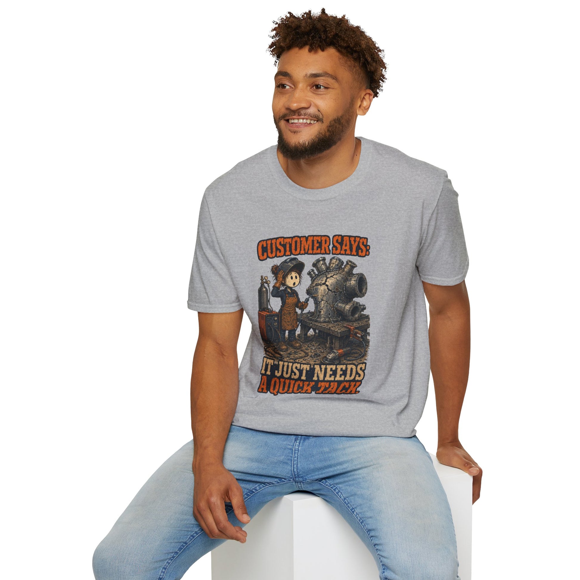 It Just Needs a Quick Tack Welder Shirt product mockup, view 19 — House of Lushella