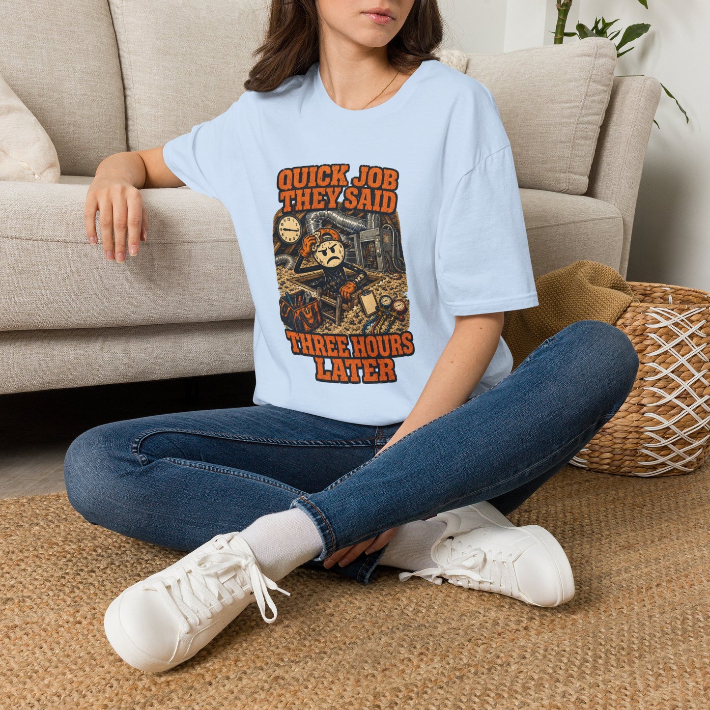 Quick Job They Said Three Hours Later Mechanic Shirt product mockup 35 — House of Lushella
