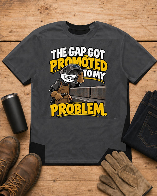The Gap Got Promoted to My Problem | Welder T-Shirt