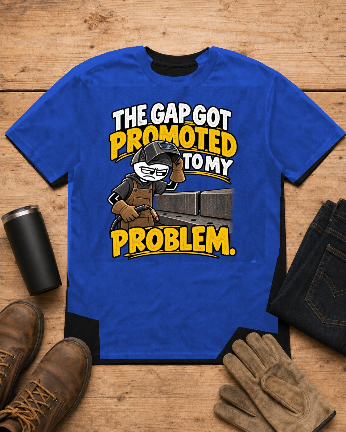 The Gap Got Promoted to My Problem | Welder T-Shirt