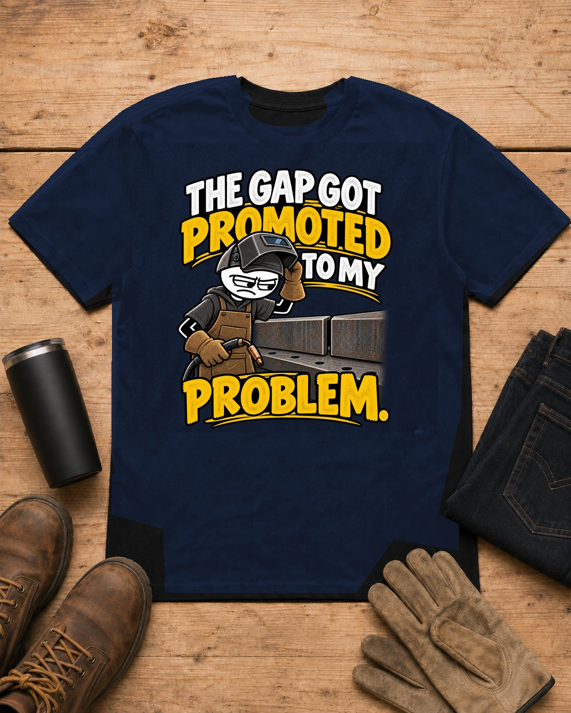 The Gap Got Promoted to My Problem | Welder T-Shirt