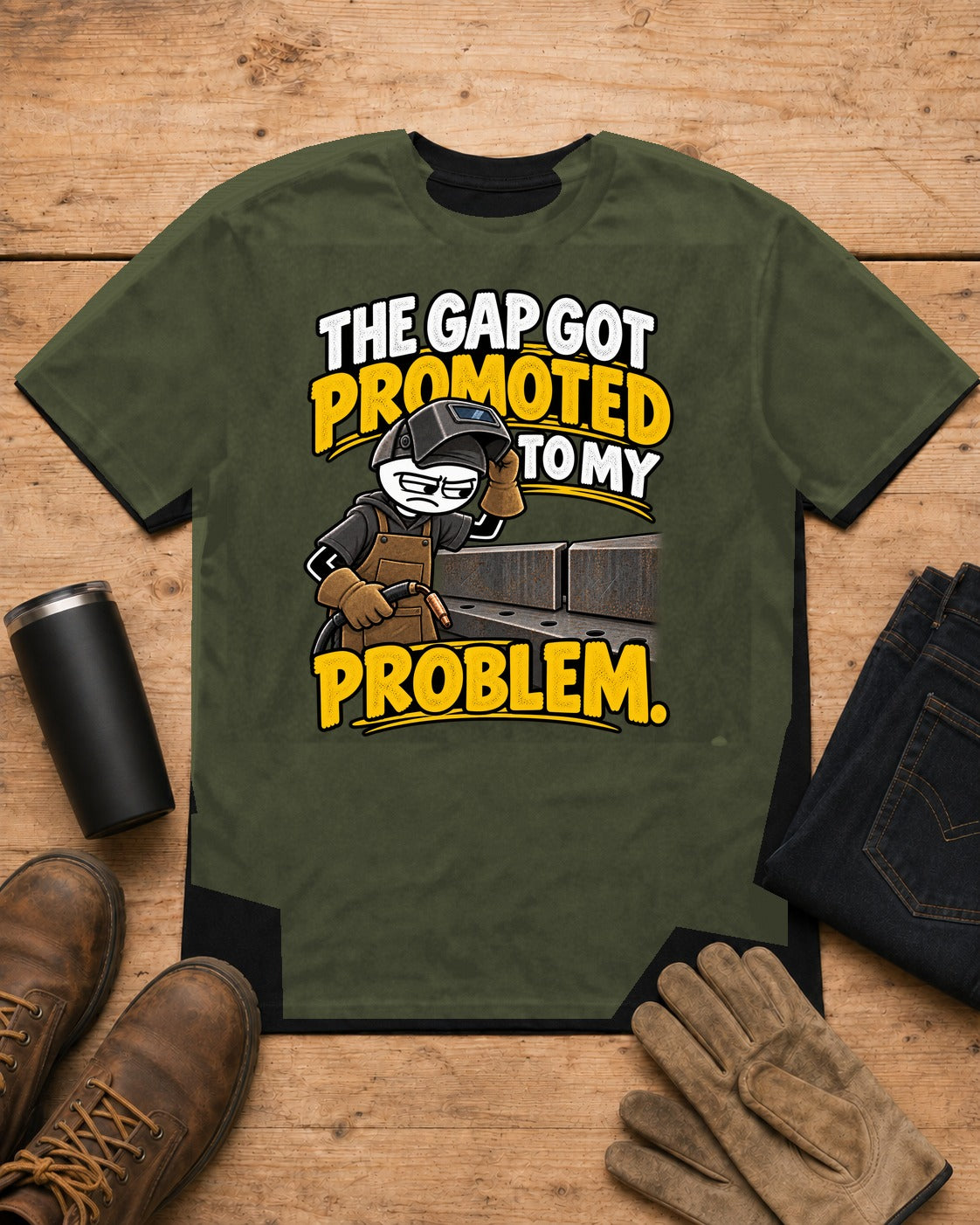 The Gap Got Promoted to My Problem | Welder T-Shirt