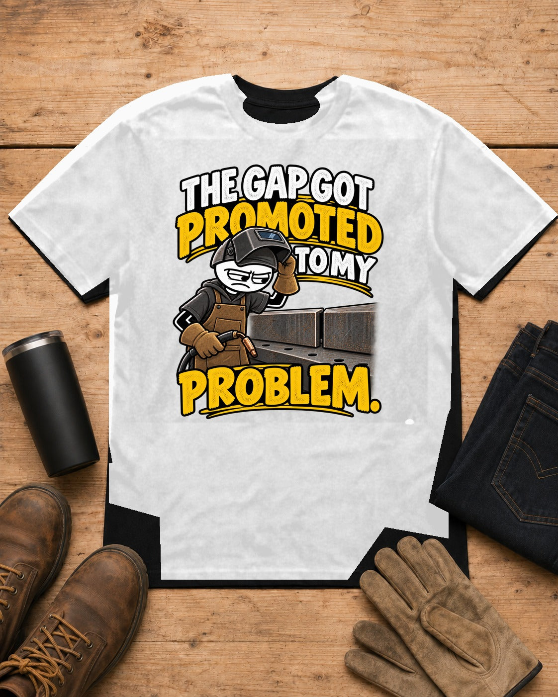 The Gap Got Promoted to My Problem | Welder T-Shirt