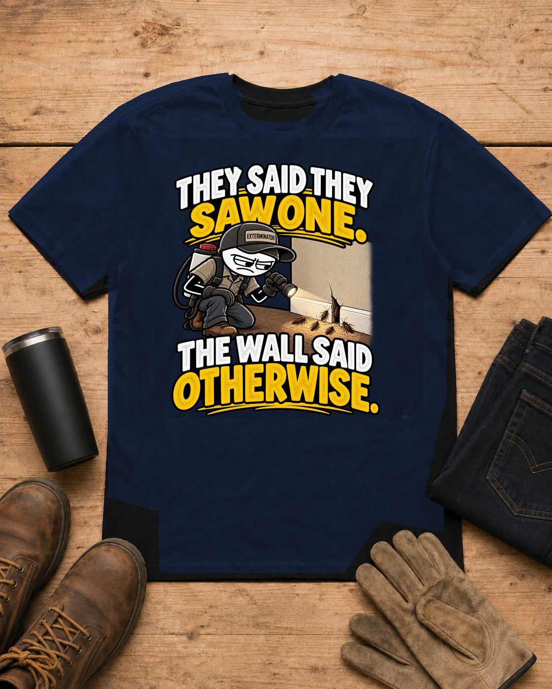 The Wall Said Otherwise | Exterminator T-Shirt