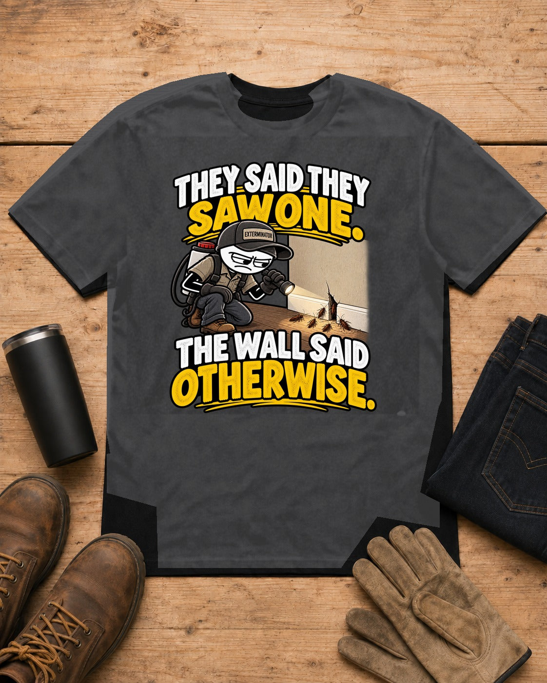 The Wall Said Otherwise | Exterminator T-Shirt