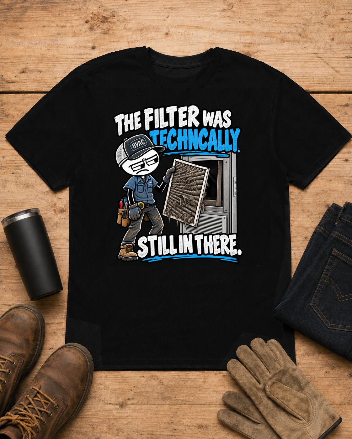 The Filter Was Technically Still in There | HVAC T-Shirt