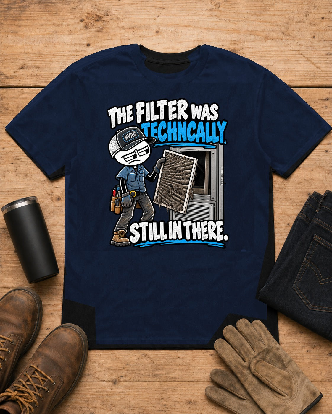 The Filter Was Technically Still in There | HVAC T-Shirt