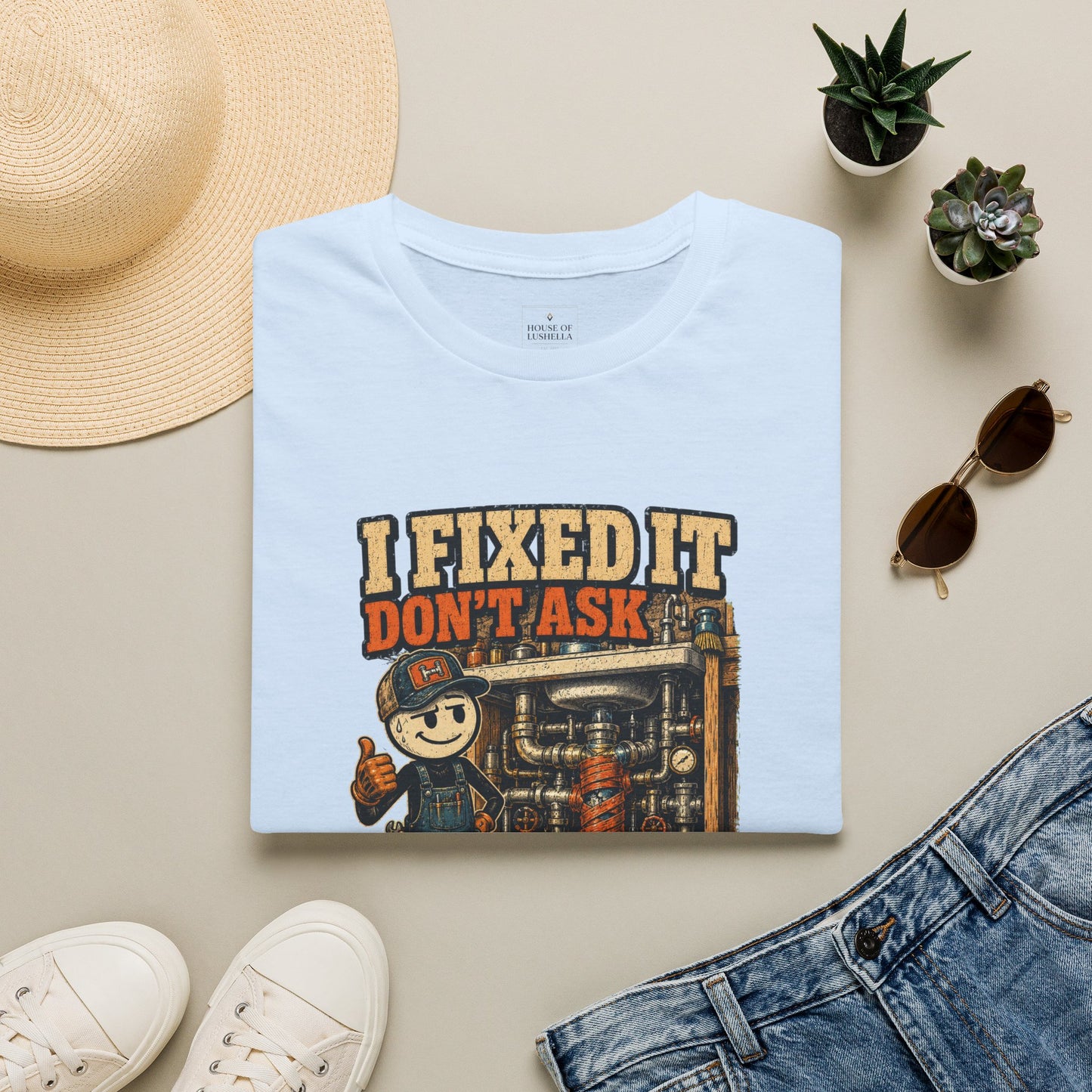 I Fixed It Don’t Ask Mechanic Shirt product mockup 6 — House of Lushella