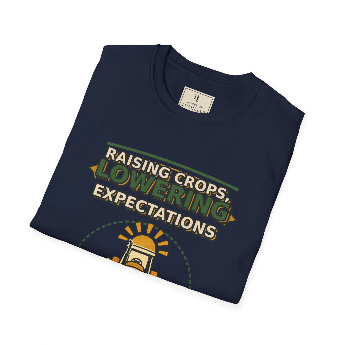 Raising Crops Lowering Expectations Farm Shirt product mockup, view 20