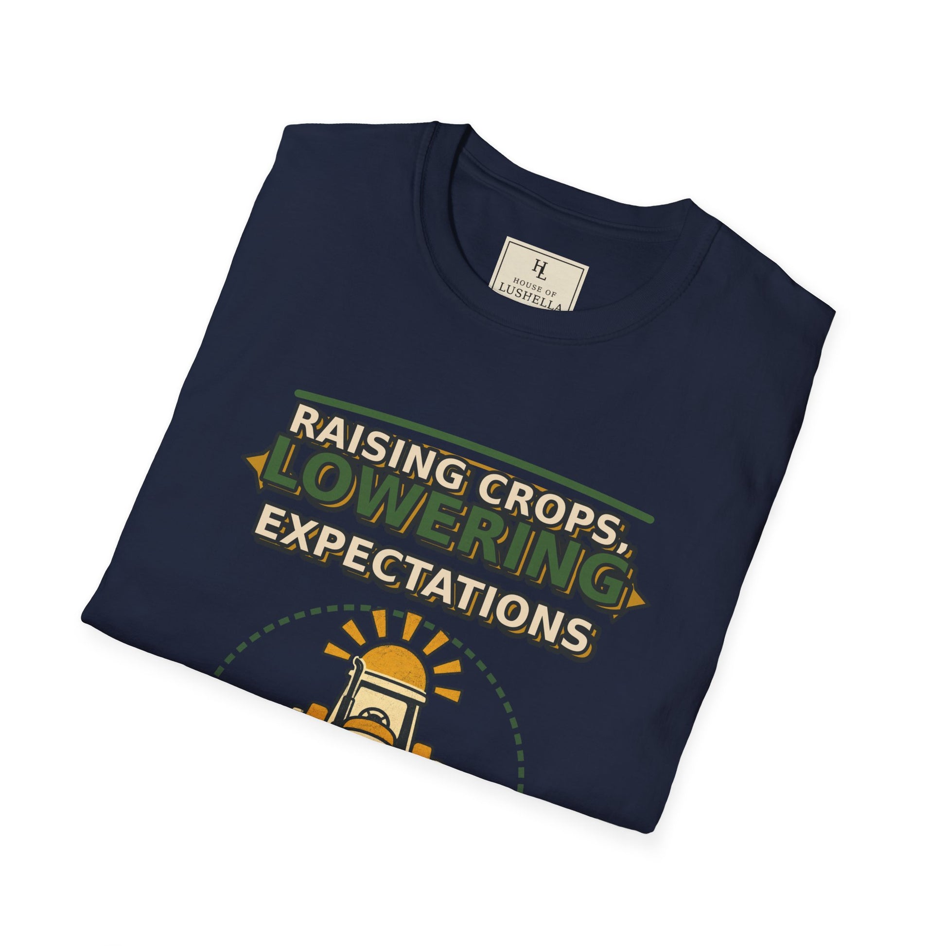 Raising Crops Lowering Expectations Farm Shirt product mockup, view 20
