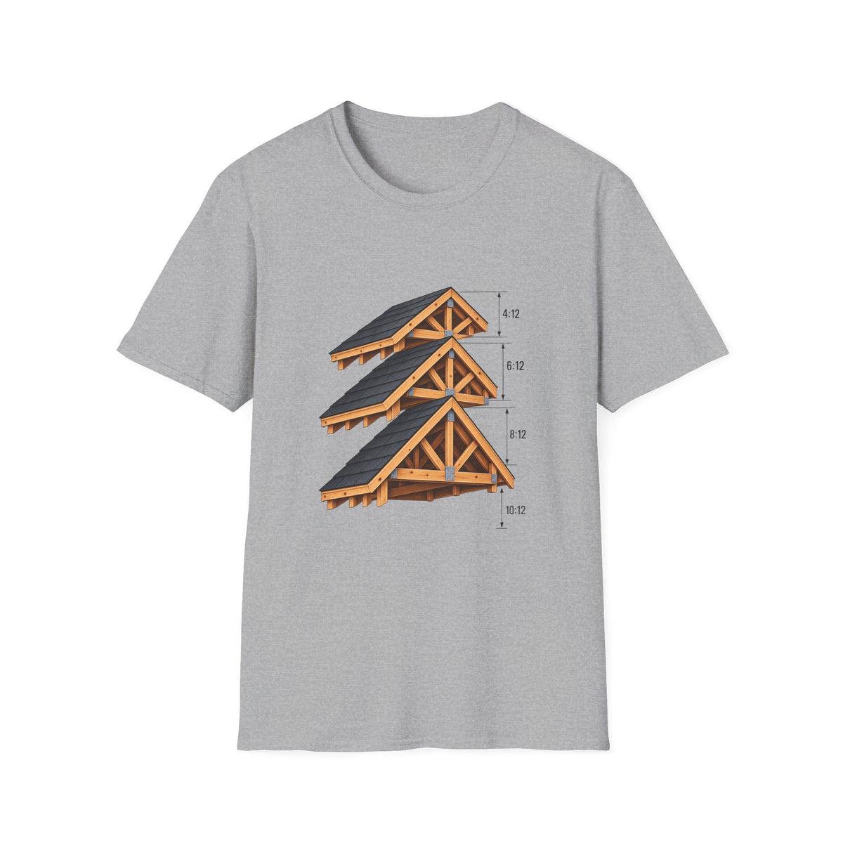 Roofer Framer Pitches Tee