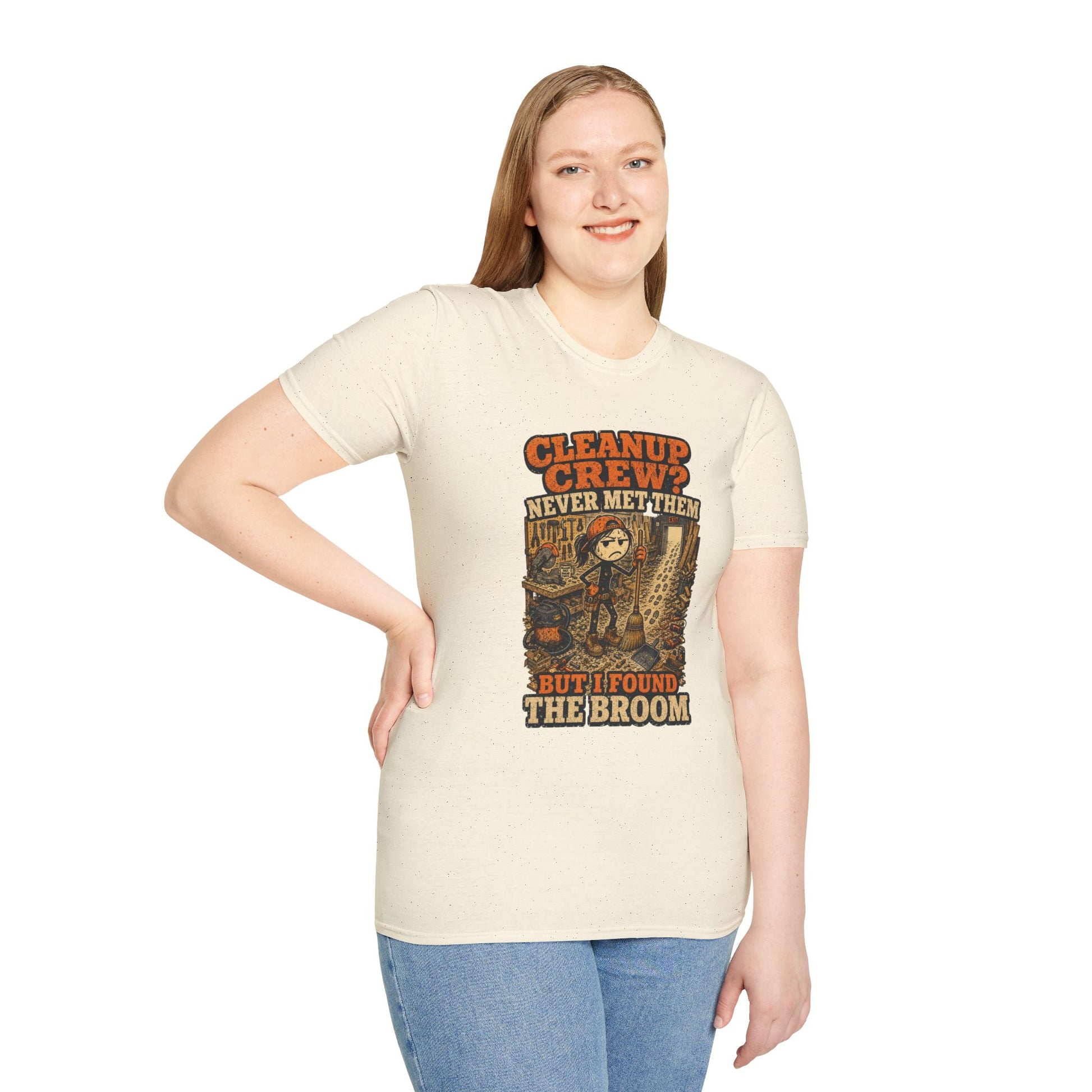 Cleanup Crew Never Met Them Work Humor Shirt product mockup 23 — House of Lushella