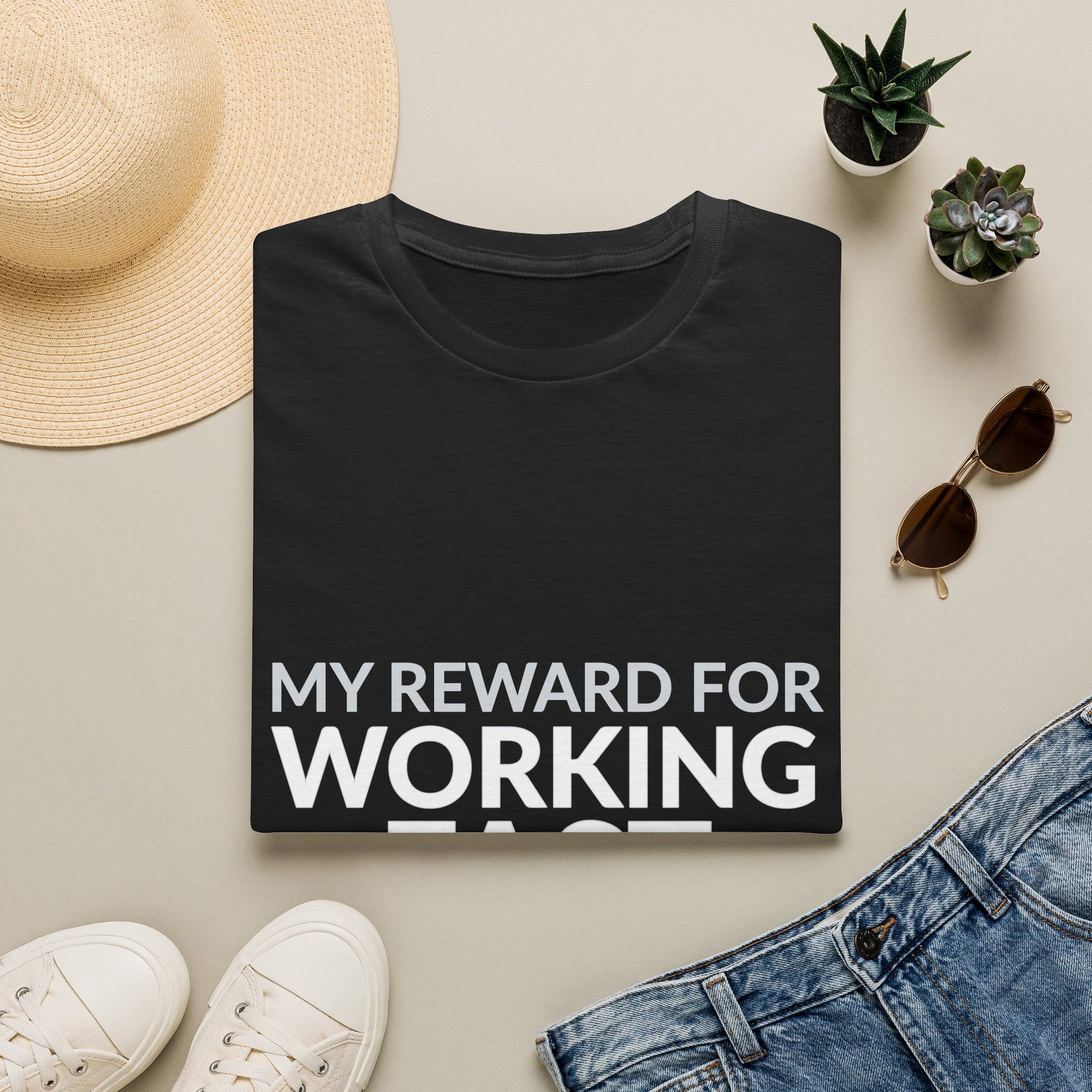 Working Fast Means More Work Funny Employee Shirt product mockup 13 — House of Lushella
