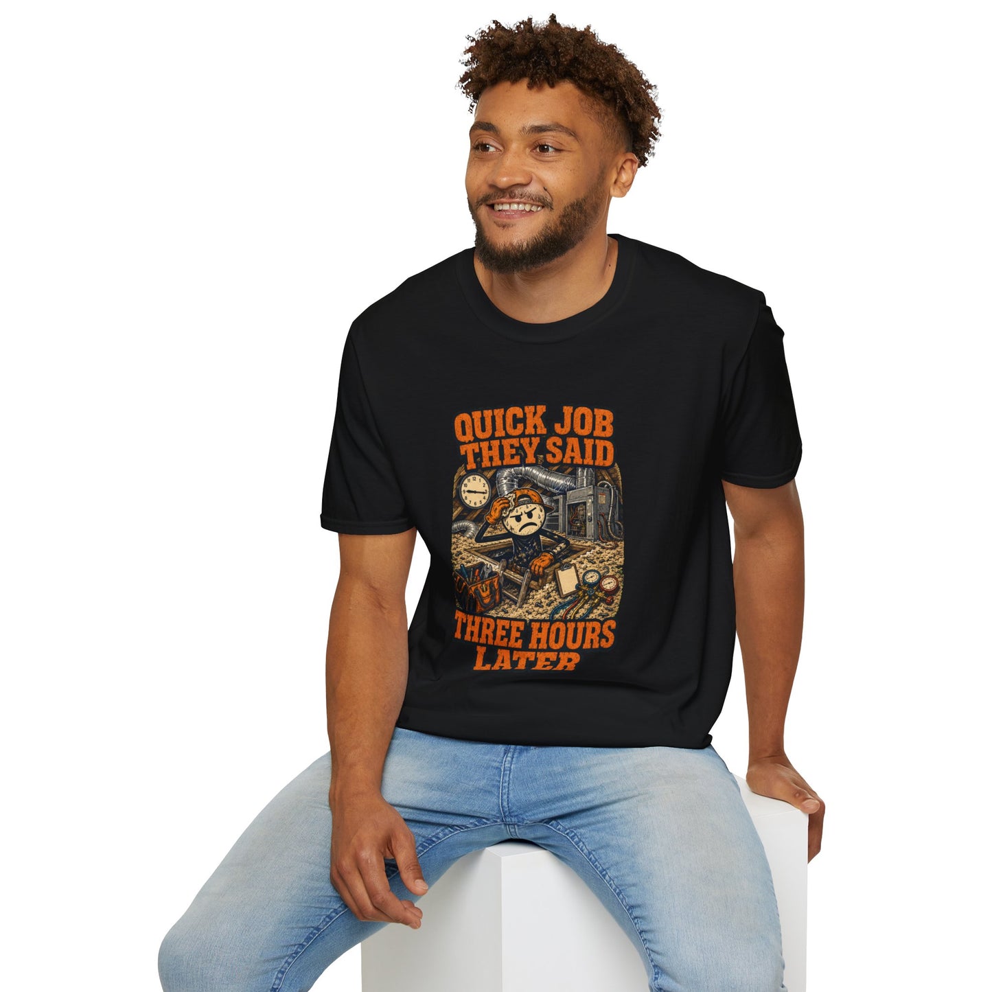Quick Job They Said Three Hours Later Mechanic Shirt product mockup 19 — House of Lushella