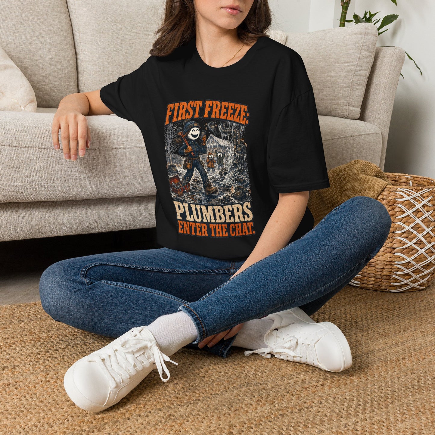 First Freeze: Plumbers Enter the Chat. | Plumber T-Shirt