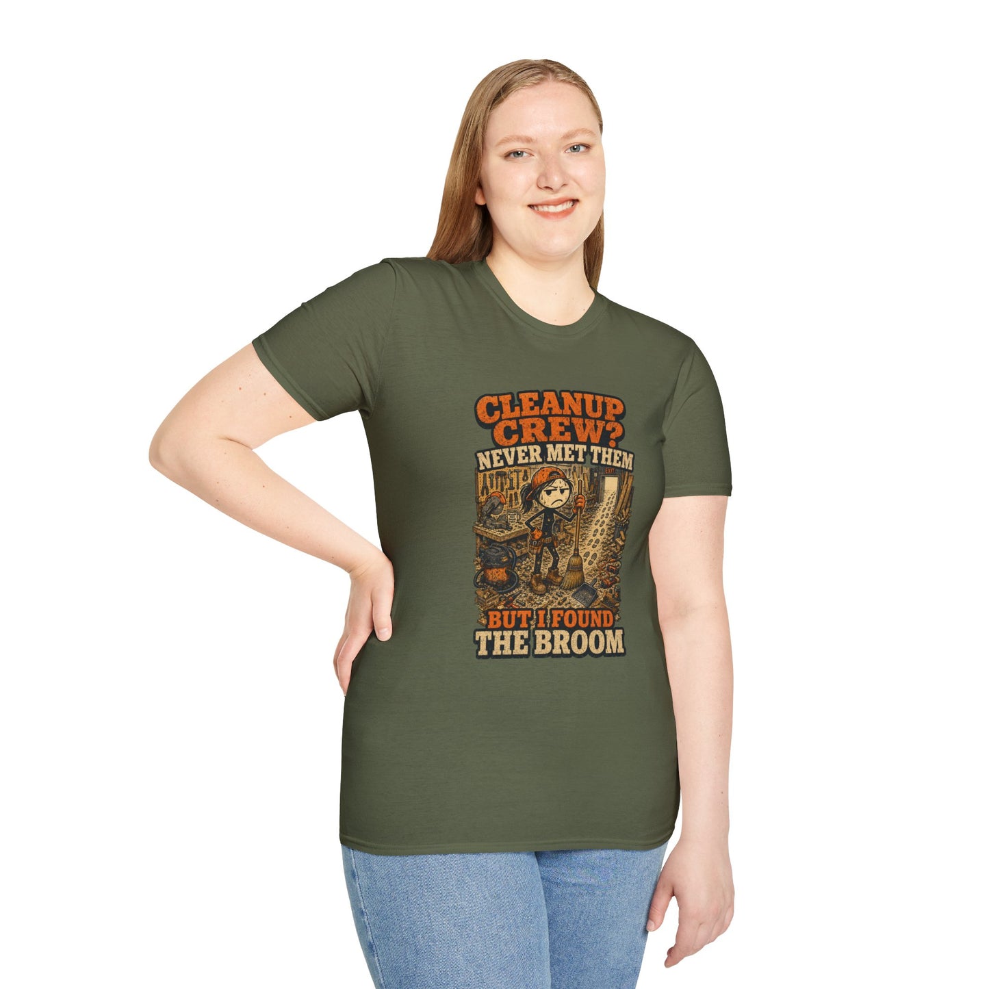 Cleanup Crew Never Met Them Work Humor Shirt product mockup 28 — House of Lushella
