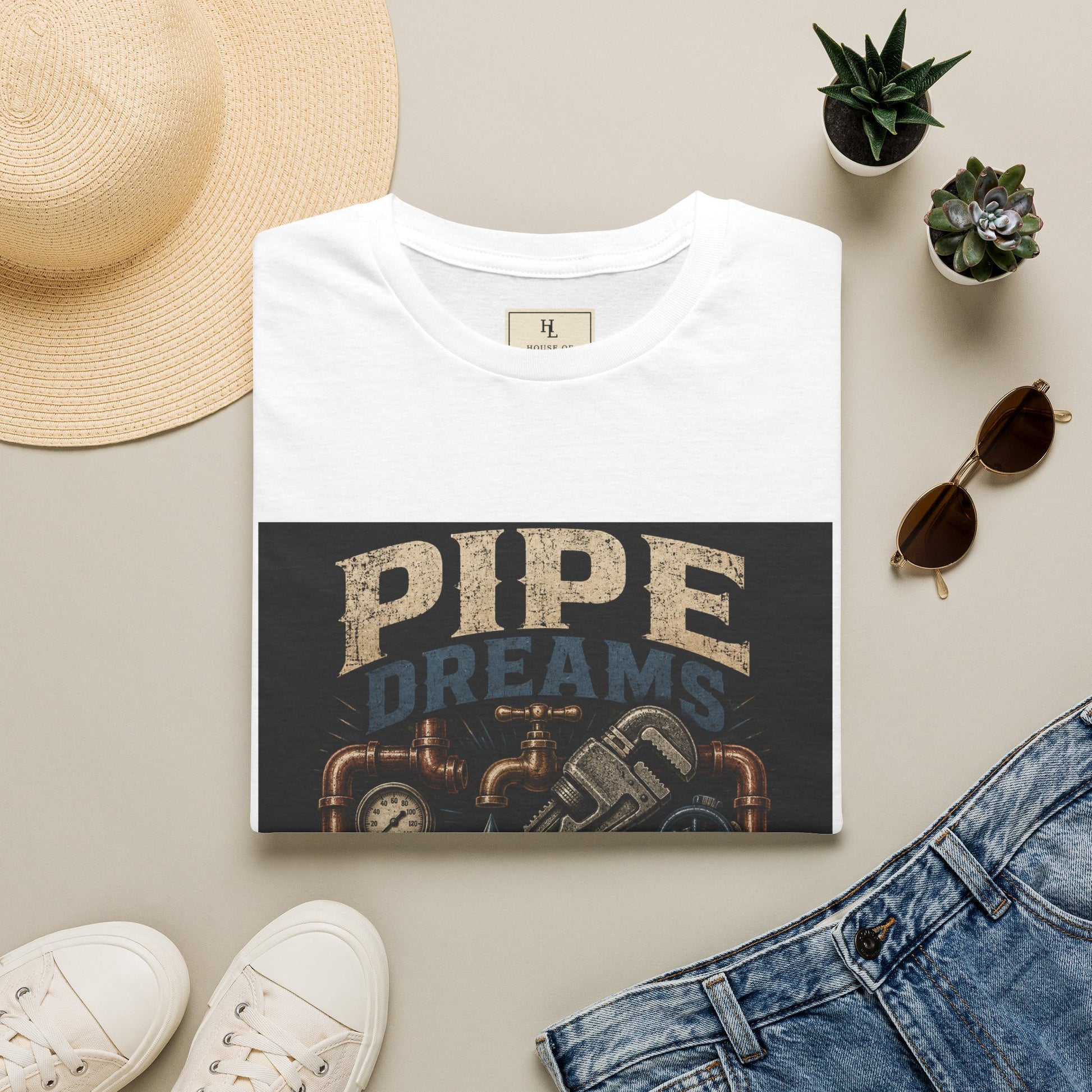 Pipe Dreams Plumber Shirt product mockup, view 8