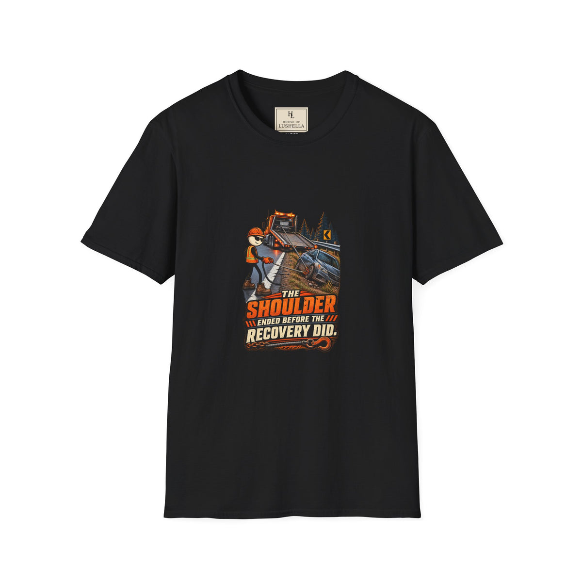 The Shoulder Ended Before the Recovery Did | Towing T-Shirt product mockup