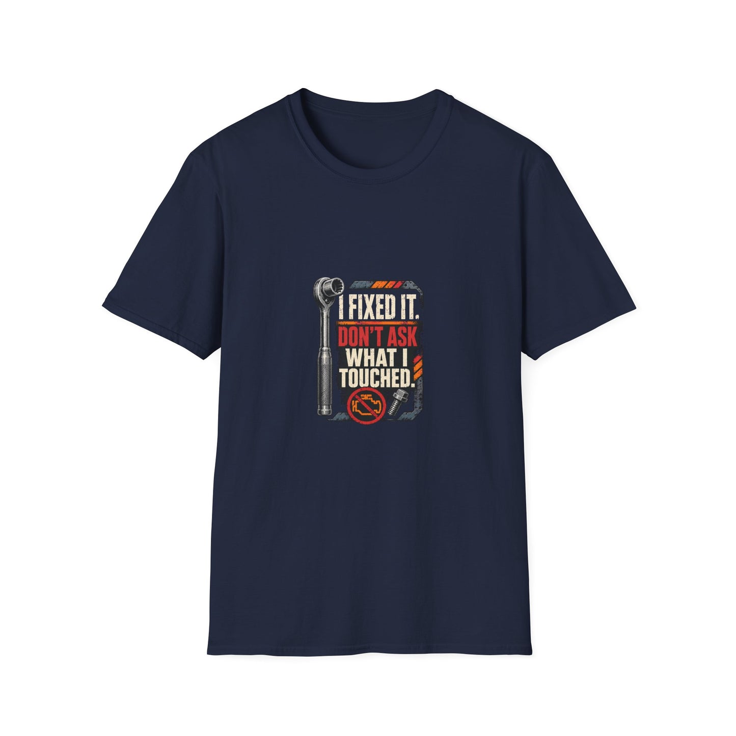I Fixed It Don't Ask What I Touched Mechanic Shirt product mockup 4 — House of Lushella