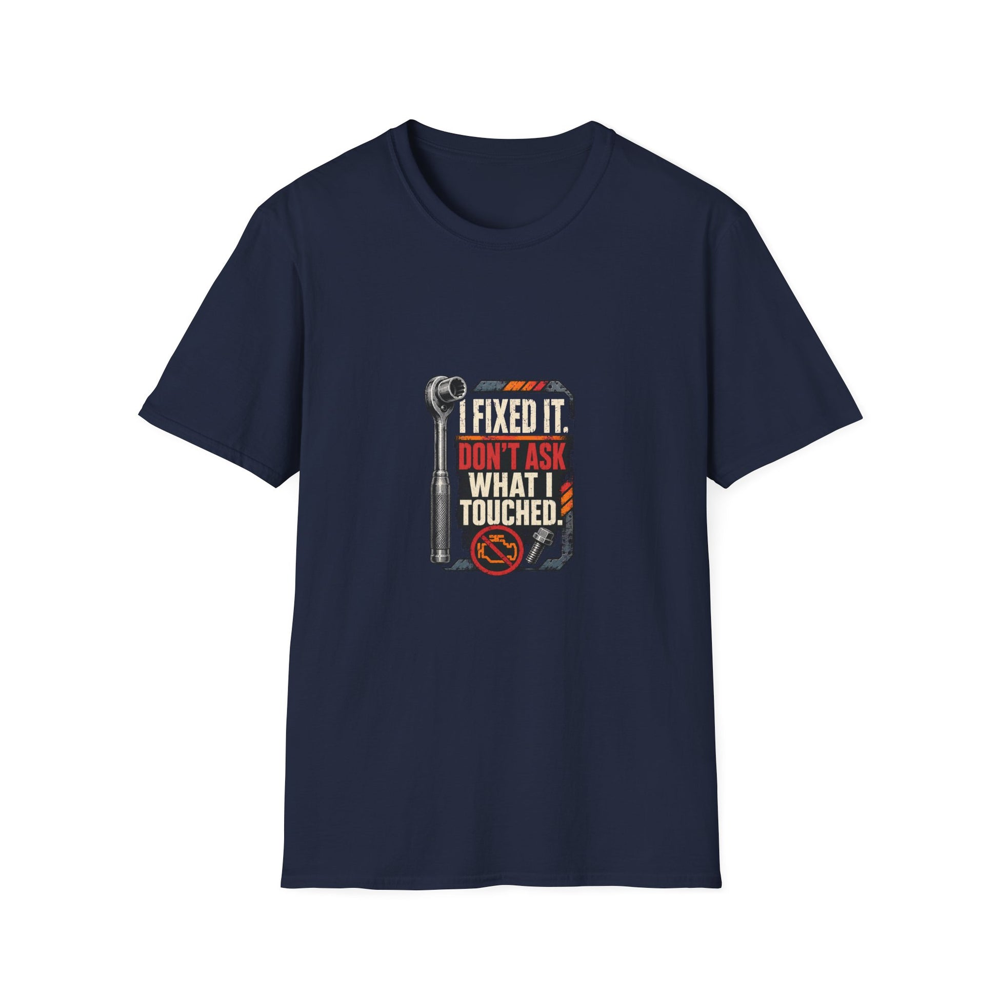 I Fixed It Don't Ask What I Touched Mechanic Shirt product mockup 4 — House of Lushella