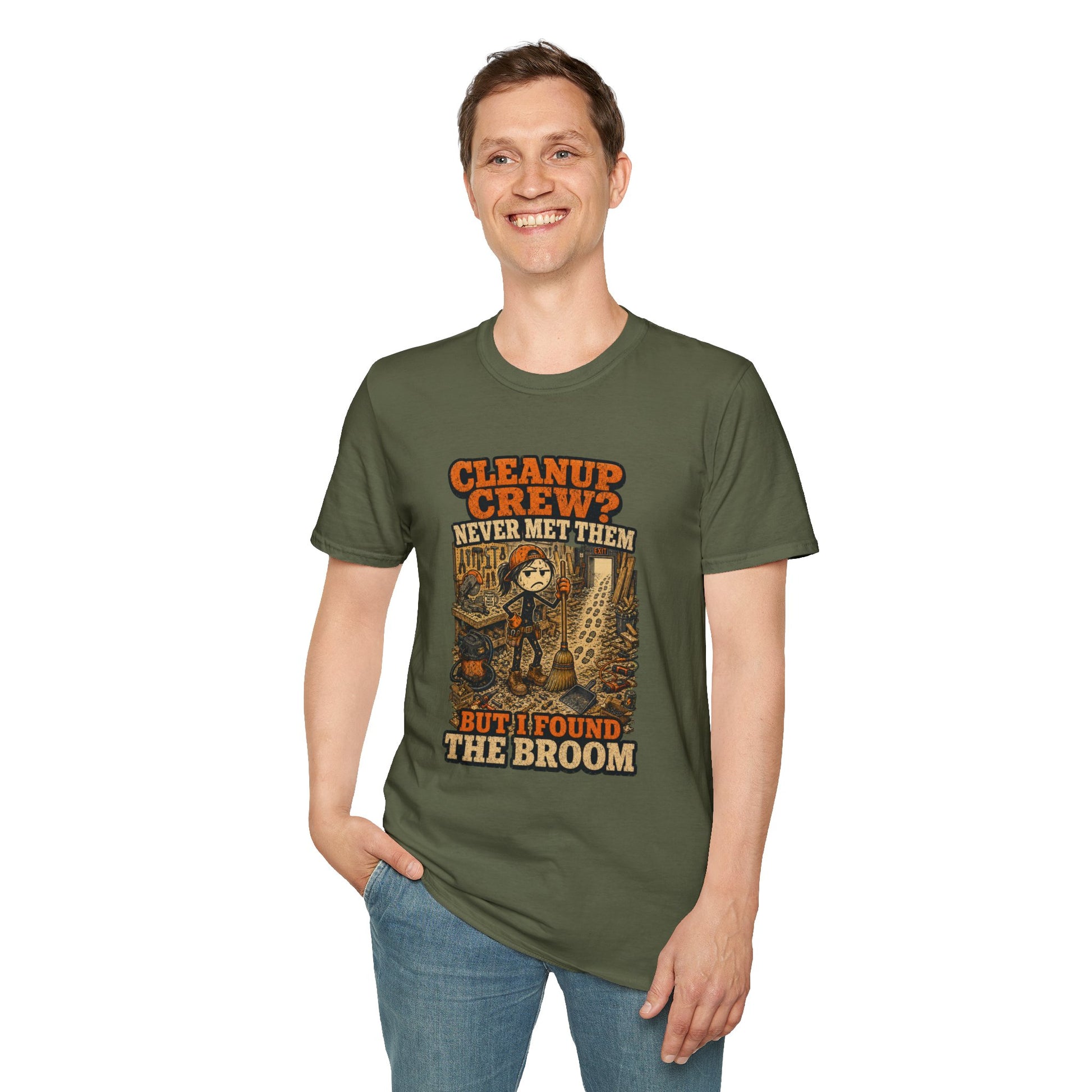 Cleanup Crew Never Met Them Work Humor Shirt product mockup 29 — House of Lushella