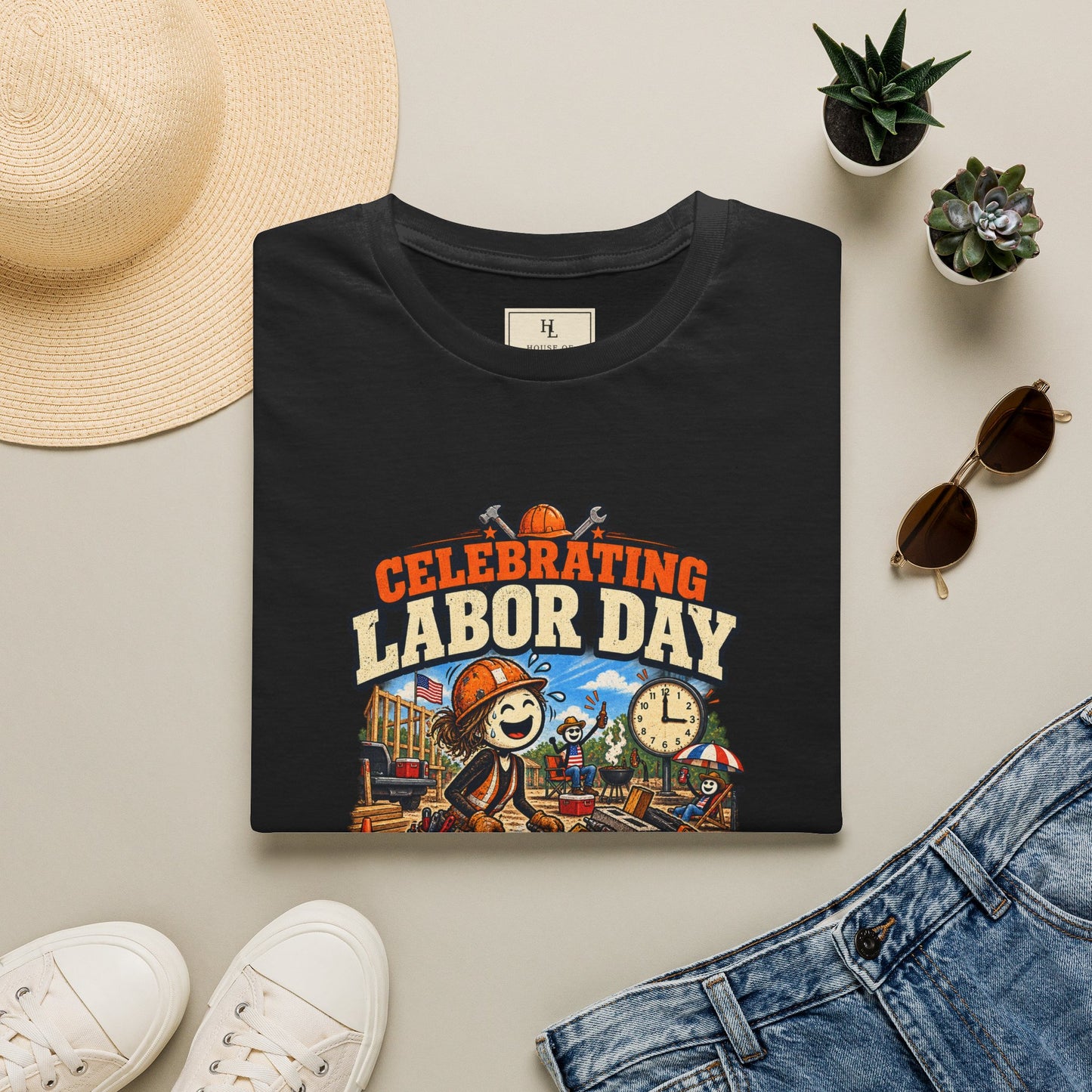 Celebrating Labor Day by Laboring. | Construction T-Shirt