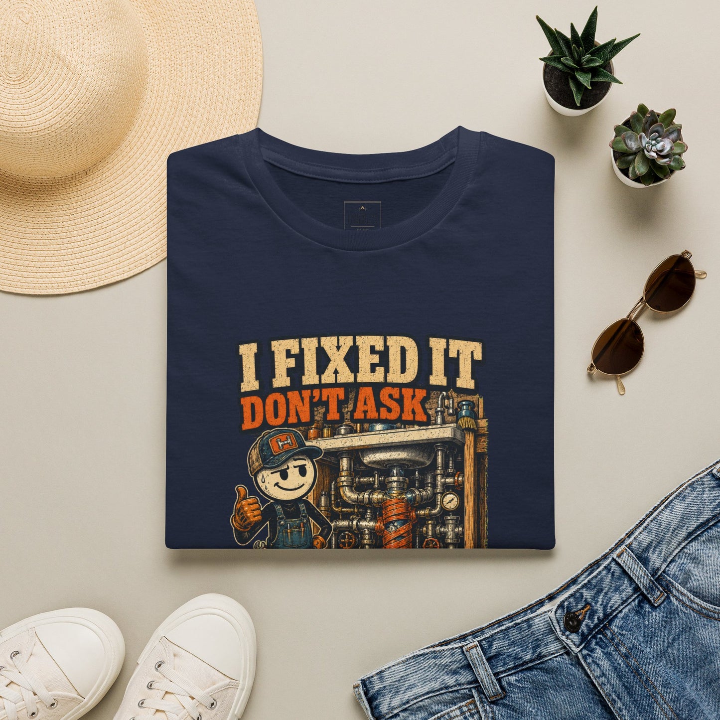 I Fixed It Don’t Ask Mechanic Shirt product mockup 8 — House of Lushella