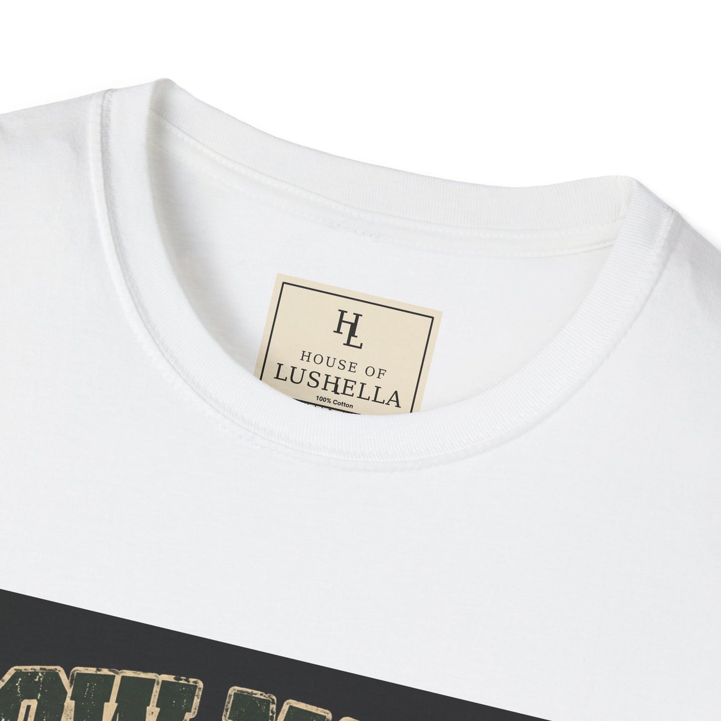 Mow Money Mow Problems Lawn Care Shirt product mockup, view 5