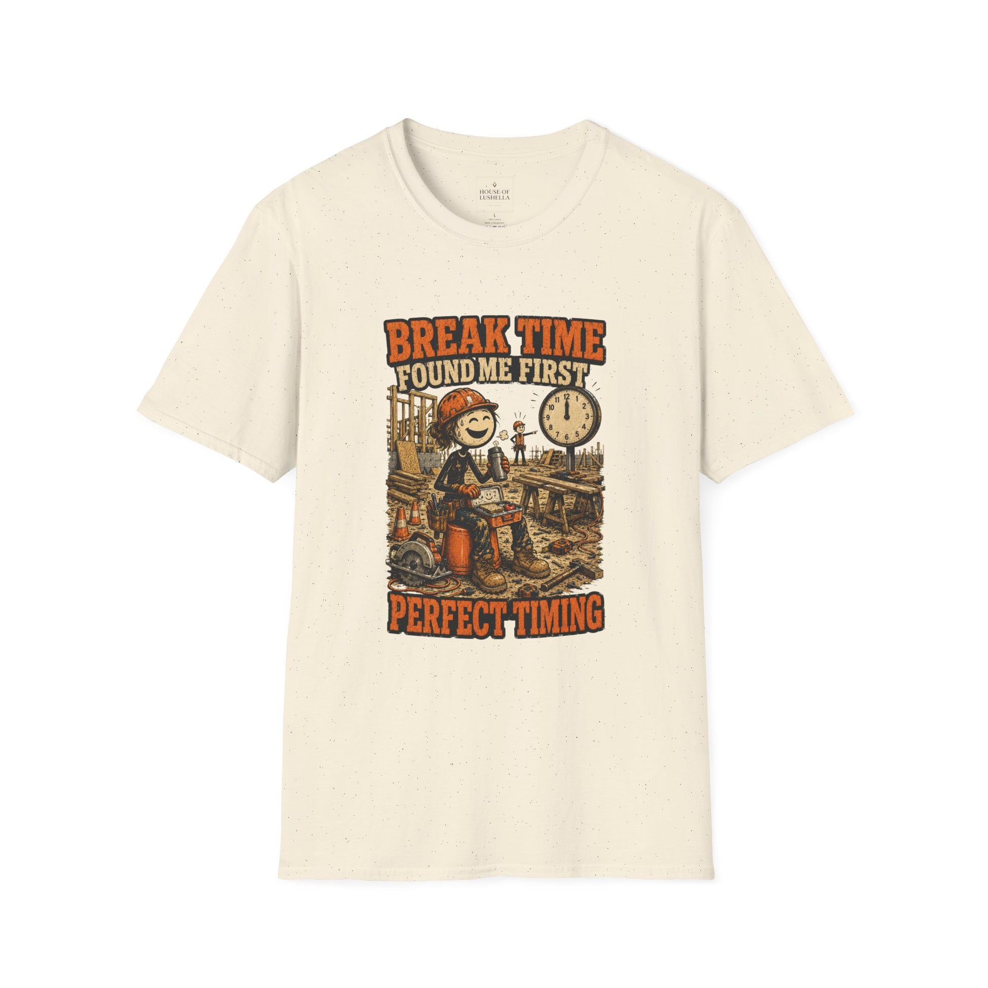 Break Time Found Me First Work Humor Shirt product mockup 21 — House of Lushella