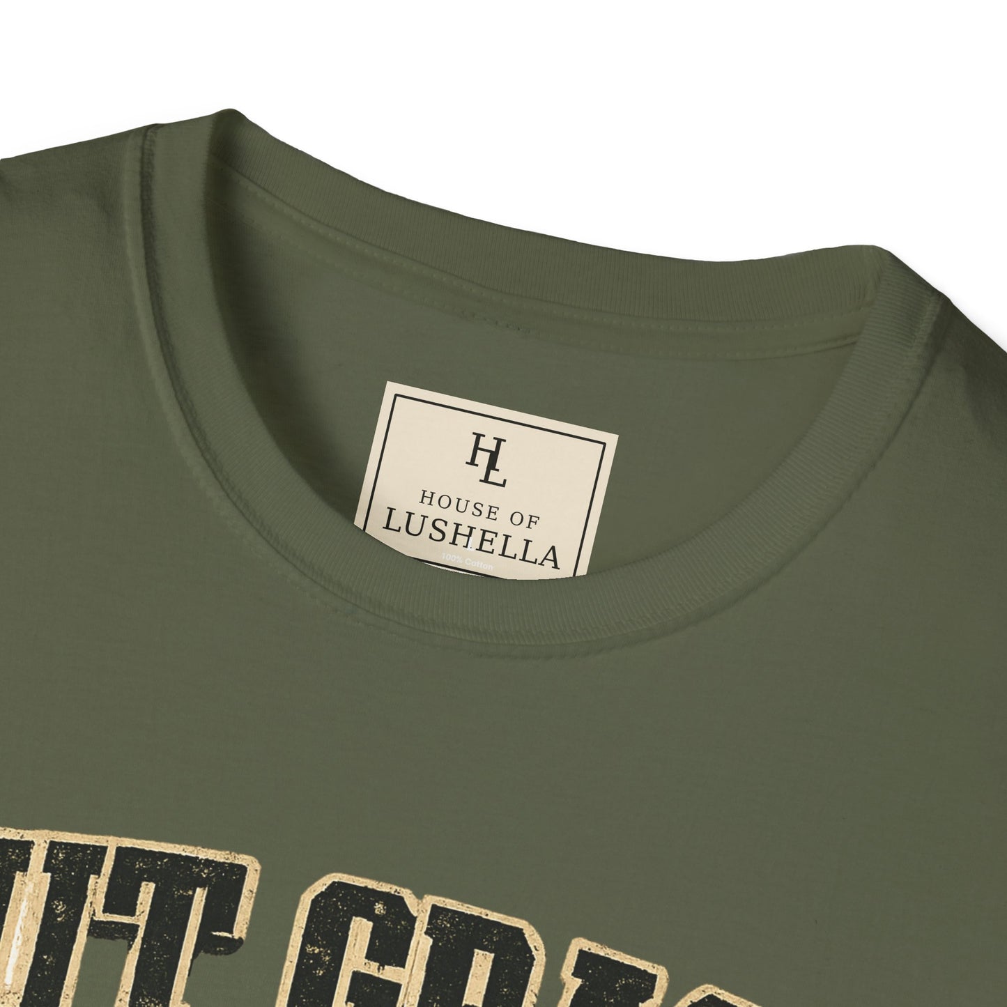 Cut Grass Get Cash Lawn Care Shirt product mockup, view 8