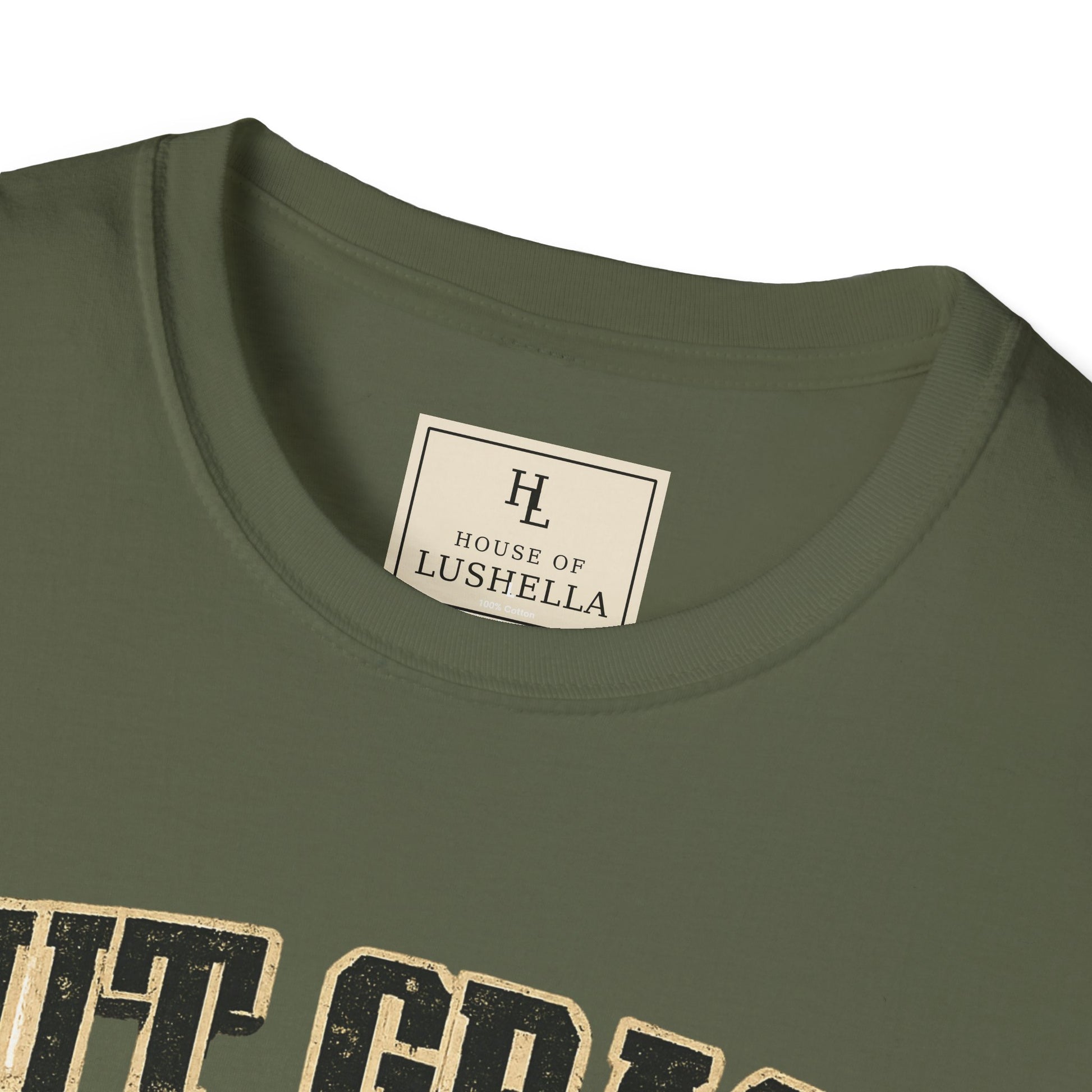 Cut Grass Get Cash Lawn Care Shirt product mockup, view 8