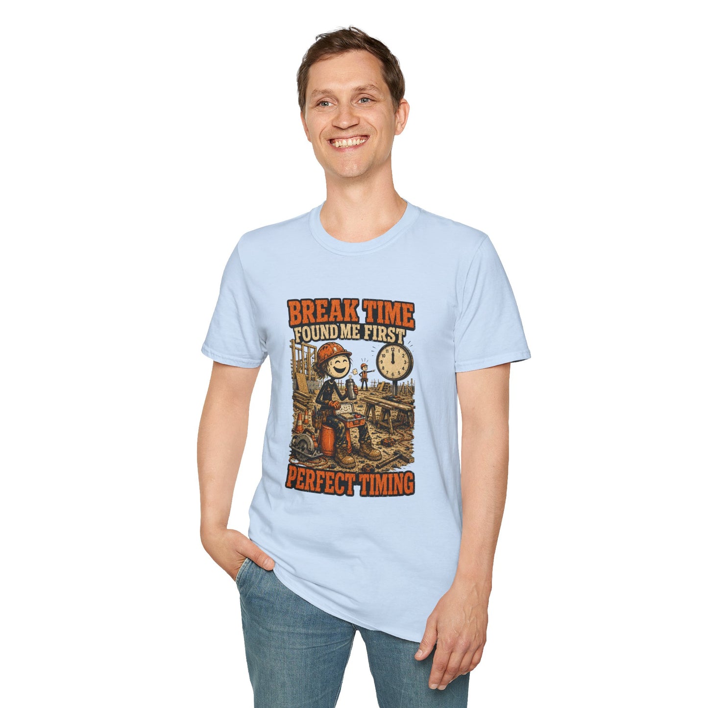 Break Time Found Me First Work Humor Shirt product mockup 33 — House of Lushella