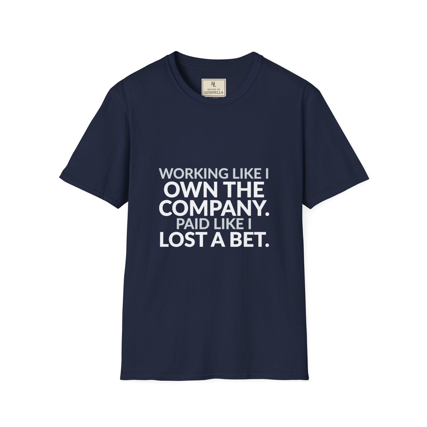 Working Like I Own the Company Work Humor Shirt product mockup, view 5