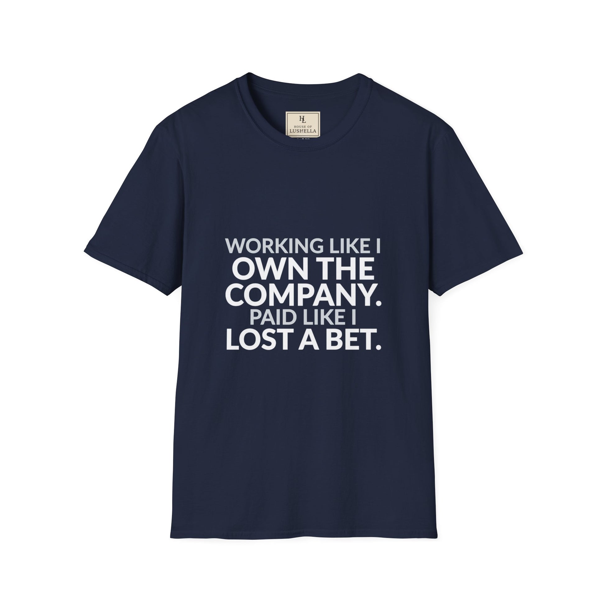 Working Like I Own the Company Work Humor Shirt product mockup, view 5