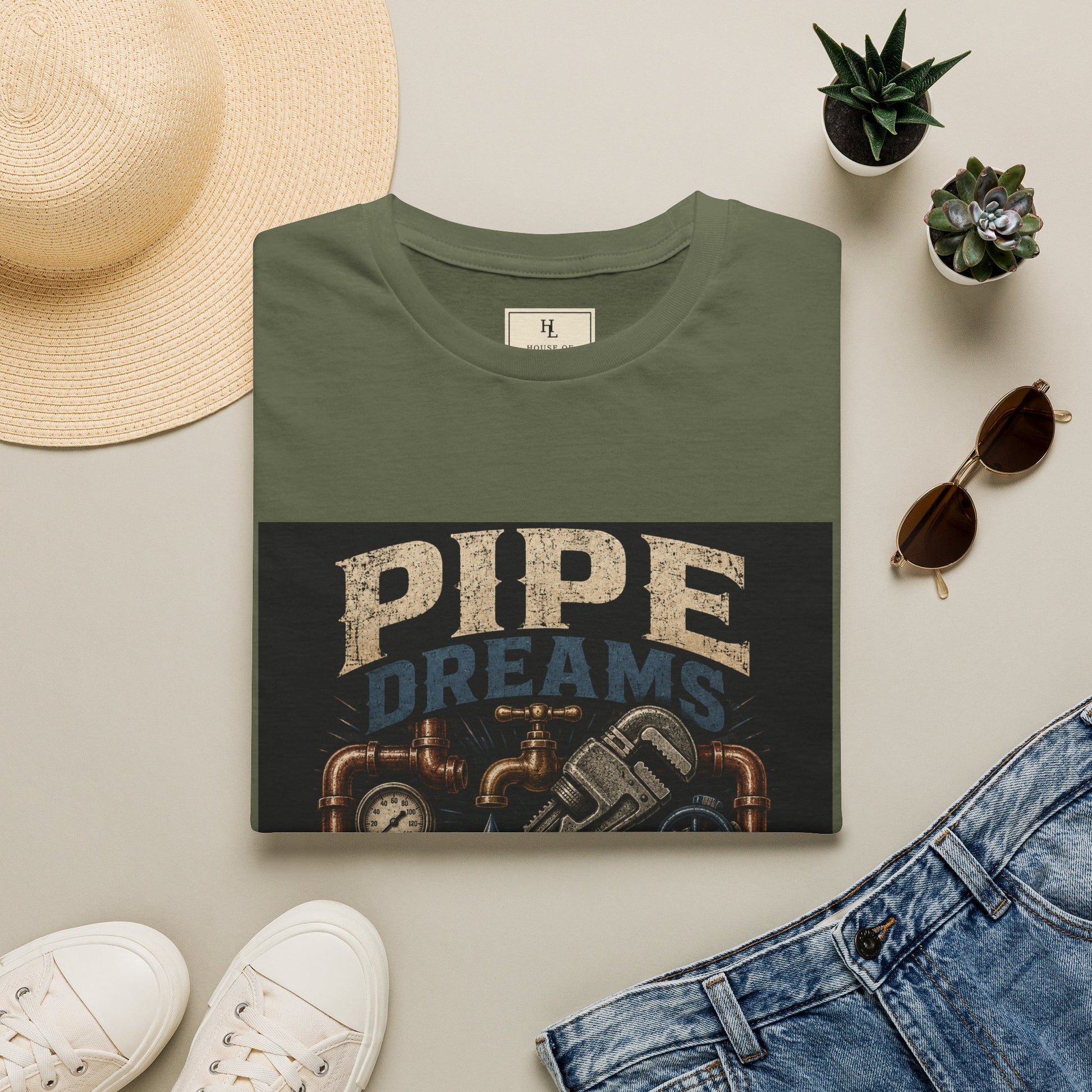 Pipe Dreams Plumber Shirt product mockup, view 14