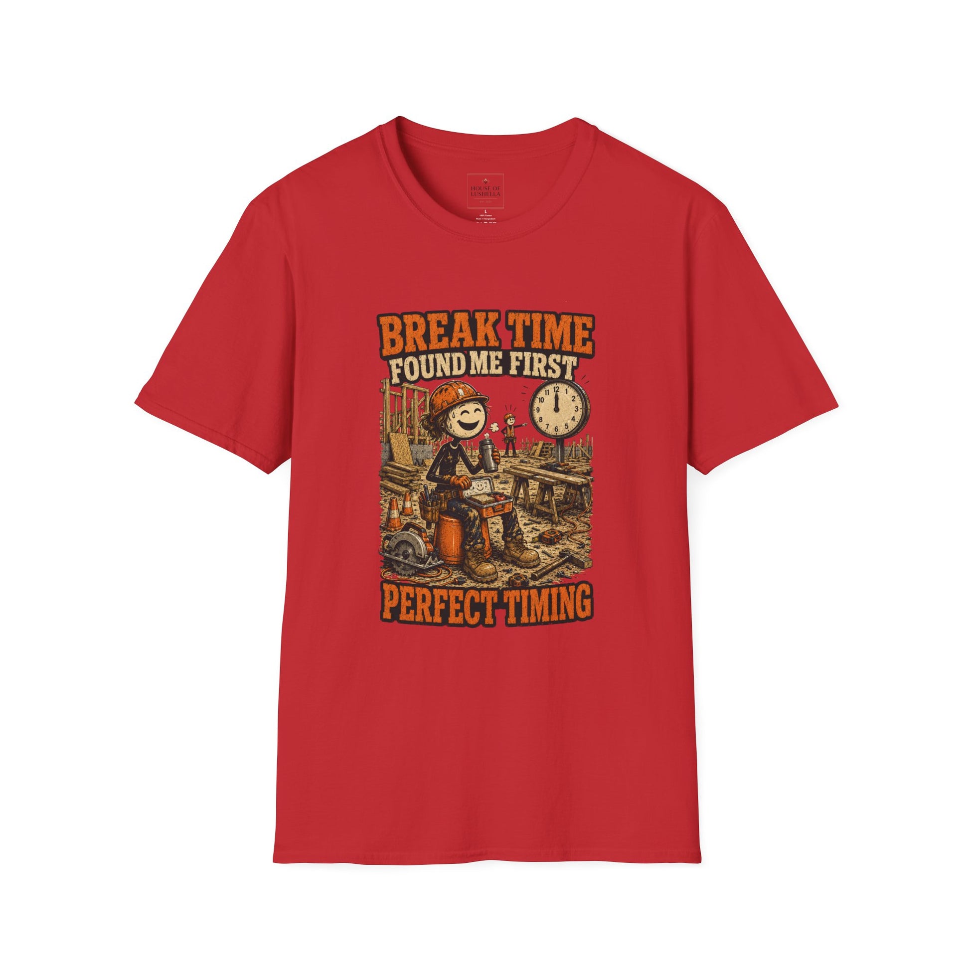 Break Time Found Me First Work Humor Shirt product mockup 46 — House of Lushella