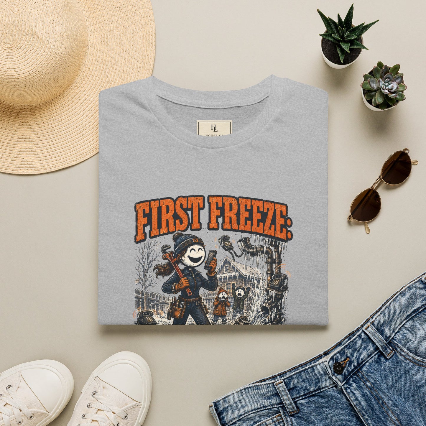 First Freeze: Plumbers Enter the Chat. | Plumber T-Shirt
