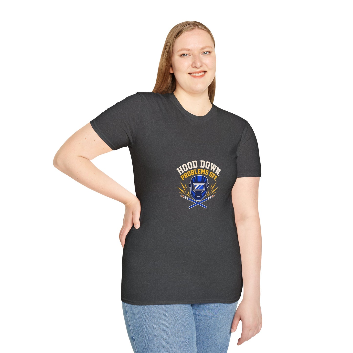 Hood Down Problems Off Welder Shirt product mockup 16 — House of Lushella